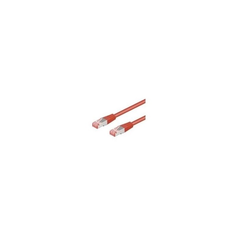 Cavo patch CAT6 025 m rosso S/FTP 2xRJ45 PVC CCA