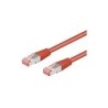 Cavo patch CAT6 025 m rosso S/FTP 2xRJ45 PVC CCA