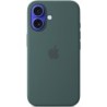 iPhone 16 Silicone Case with MagSafe - Lake Green