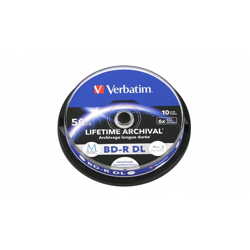 Verbatim MDISC BD-R DL 50 GB 10 pz