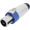 Connettore Neutrik NLT4FXX argento blu 1 pezzo (NLT4FXX)