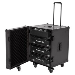 U91101BL - ULTIMATE FLIGHT CASE 4 CDJ/MIXER BLACK PLUS (T&amp;SW)