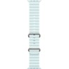 49mm Ice Blue Ocean Band - Natural Titanium Finish