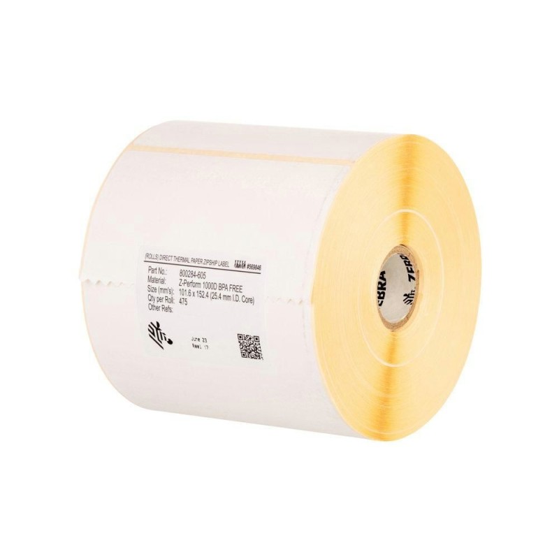 Label Paper 95x51mm TT - Transfer Z-PERFORM 1000T - CUSTOM LABEL