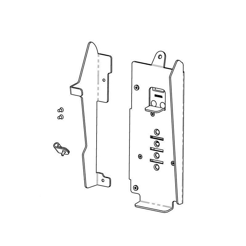 Metal FlexiPole Backplate for - Castles S1F2 Payment Terminal - Warra