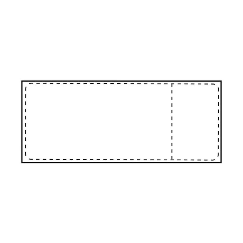 Ship-label 105 x 251mm, Core - 76mm. Direct Thermal, with - receipt p