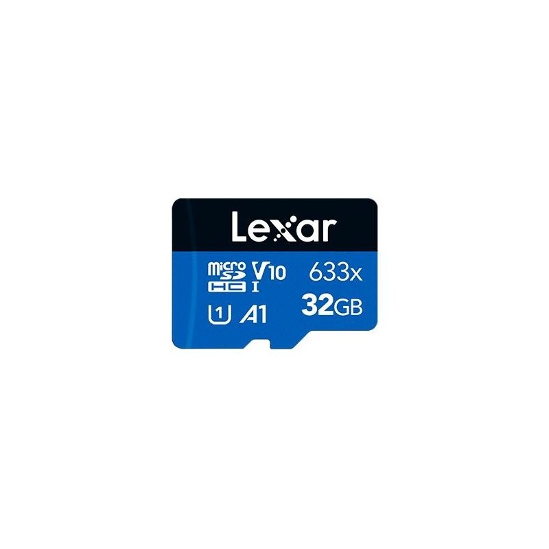 La scheda microSDHC UHS-I Lexar ad alte prestazioni 633x da 32 GB &egrave; 