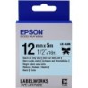 Epson LabelWorks LK-4LBK - Nero su blu cielo - Rotolo (12 cm x 5 m) 1