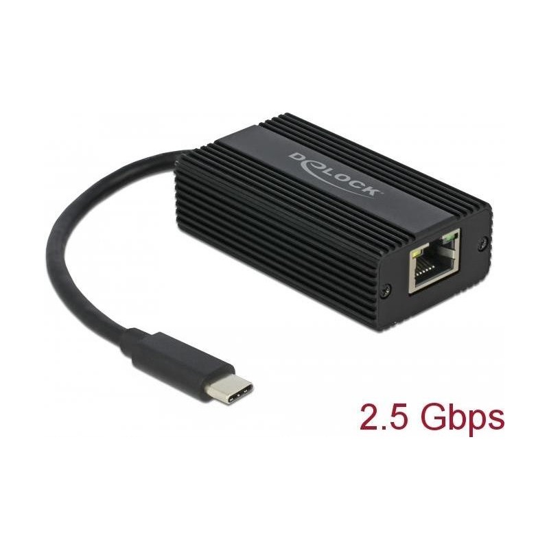 Delock Adattatore USB-C 25 Gigabit LAN (Realtek) nero