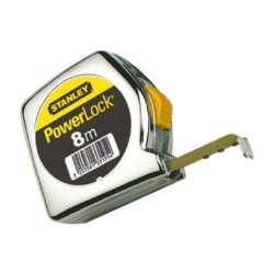 Flessometro STANLEY Powerlock 8 m x 25 mm - nastro in acciaio rivesti