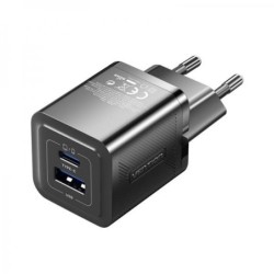 Cargador GaN a 2 porte USB (C A) (30W/30W)