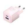 Vention Caricabatterie GaN a 2 Porte USB (C A) (30W/30W) - Rosa