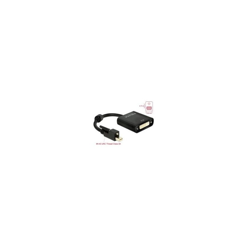 Delock Adattatore mini DisplayPort 1.2 maschio con vite DVI femmina 4