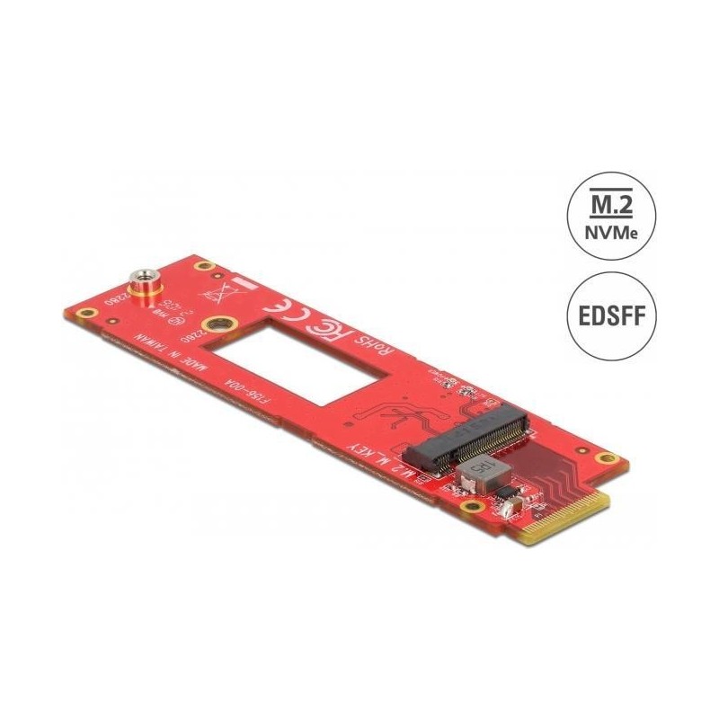 Delock Convertitore EDSFF E1 da S a M 2 chiavi M Slot NVMe