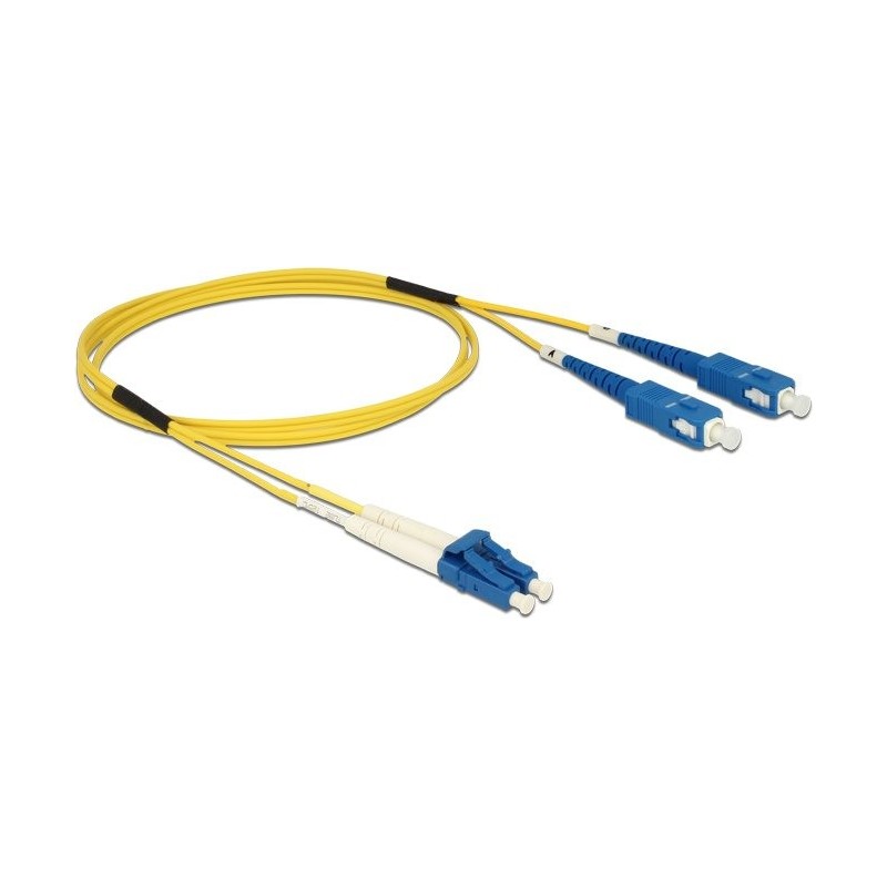 Delock Cavo in fibra ottica LC SC monomodale OS2 1 m