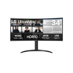 LG 34WR50QK-B Monitor PC 864 cm (34&quot;) 3440 x 1440 Pixel Wide Quad HD 