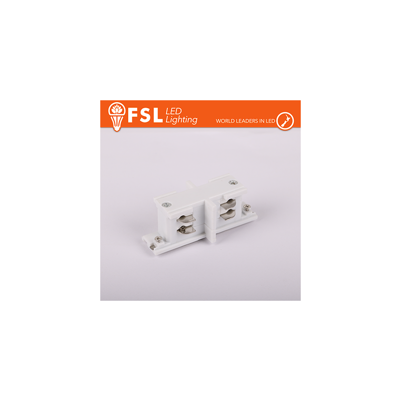 FSL Connettore Forma I mini per binario Trifase - Colore BIANCO