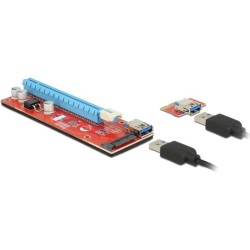 Delock riser card PCI Express x1 x16 con cavo USB da 60 cm