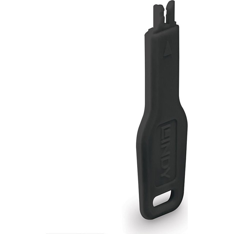 Chiave Lindy per serratura porta RJ45 nera (47890)