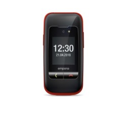 Emporia emporiaONE 61 cm (2.4&quot;) 80 g Nero Rosso Telefono per anziani