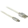 Cavo dati e ricarica Delock USB 2.0 Tipo-A Micro-B bianco 2 m