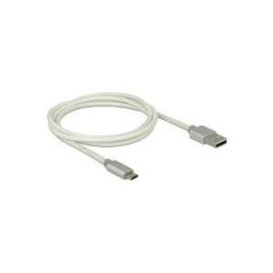 Cavo dati e ricarica Delock USB 2.0 Tipo-A Micro-B bianco 1 m