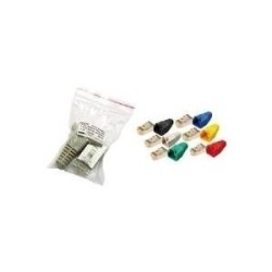 Spina LogiLink RJ45 Cat.5e con guaina antipiega spina modulare grigia