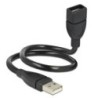 Delock Cavo USB 2.0 Tipo-A maschio USB 2.0 Tipo-A femmina ShapeCable 