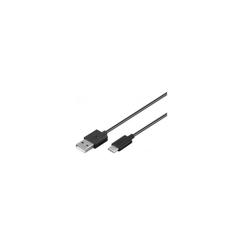 Cavo di sincronizzazione e ricarica Wentronic Goobay USB-C 1 m nero 1