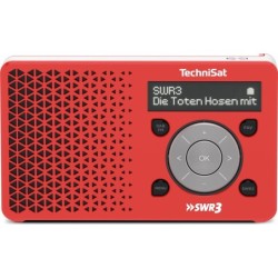 TechniSat 0023/4997 Digitradio 1 SWR3 Edition Radio DAB rosso/argento