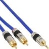 Jack INLINE/RCA PREMIUM 3m Spina jack da 3,5mm a 2x prese RCA contatt