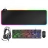 PACK 4 EN 1 GAMER (CLAVIER/SOURIS/CASQUE/TAPIS) MARS GAMING MCPEX RGB