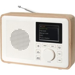 DENVER DAB-60LW DAB b&Atilde;&brvbar;rbar radio Beige Hvid