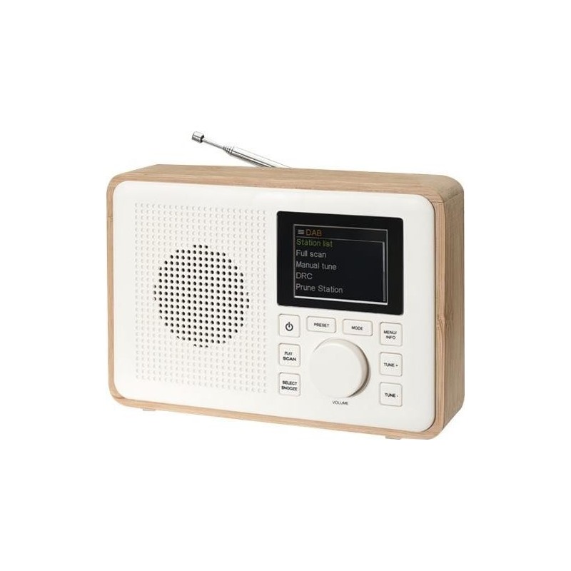 DENVER DAB-60LW DAB b&Atilde;&brvbar;rbar radio Beige Hvid