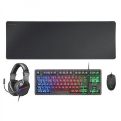 MARS GAMING Combo Gaming MCP-RGB3 4EN1 Negro