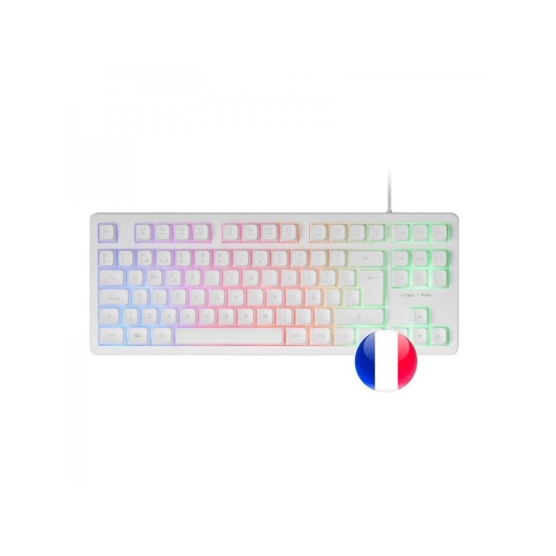 CLAVIER GAMER MARS GAMING MK023 RGB (BLANC)