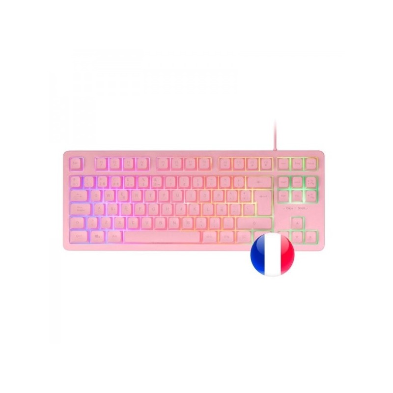 CLAVIER GAMER MARS GAMING MK023 RGB (ROSE)