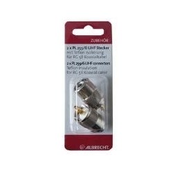 Blister da 2 pezzi Albrecht plug (set blister da due pezzi PL259/6) (