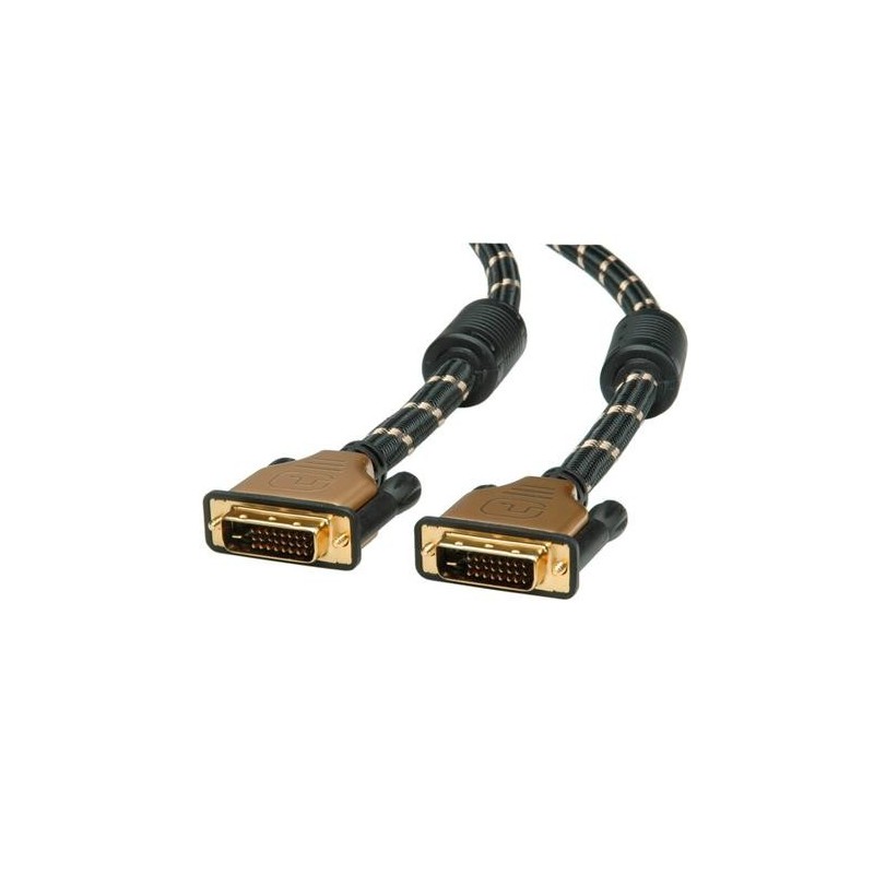 Cavo ROLINE GOLD DVI DVI (24 1) Dual Link M/M 10m