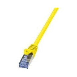 Cavo patch CAT6A 100 m giallo S/FTP 2x RJ45 LSZH CU