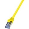 Cavo patch CAT6A 100 m giallo S/FTP 2x RJ45 LSZH CU