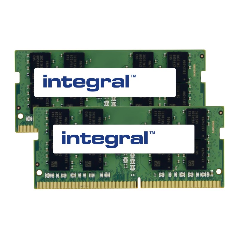 Integral 32GB (2X16GB) LAPTOP RAM MODULE KIT DDR4 2400MHZ PC4-19200 U