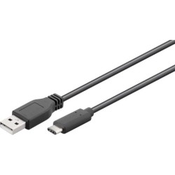 Cavo Goobay USB 2.0 da USB-C a USB A nero 3 m - adatto per dispositiv