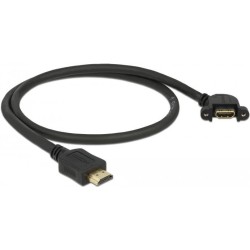 DeLOCK - HDMI con cavo di prolunga Ethernet - Angolato da HDMI (M) a 