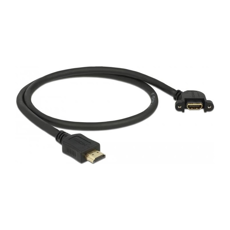 DeLOCK - HDMI con cavo di prolunga Ethernet - Angolato da HDMI (M) a 