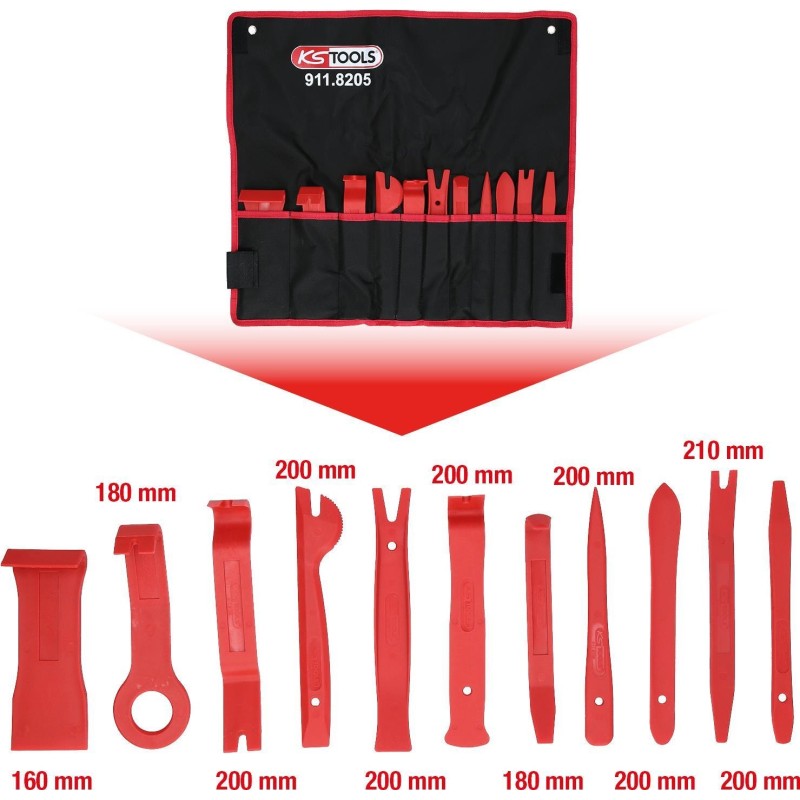 Set di cunei in plastica KS TOOLS MASTER 11 pezzi. (911.8205)