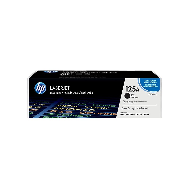 HP Confezione da 2 cartucce originali di Toner nero LaserJet 125A