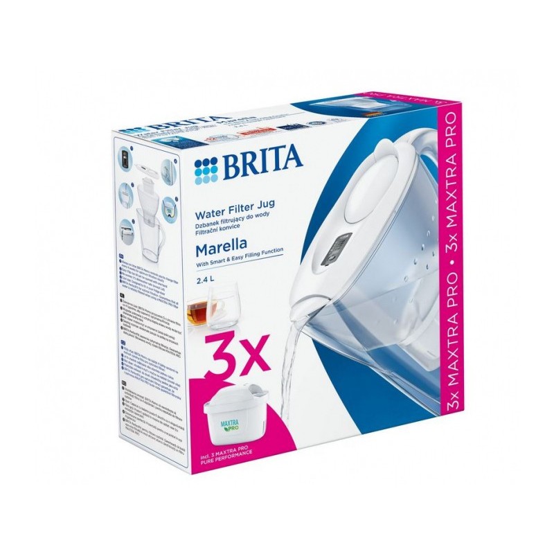 BRITA Marella 24 l Bianco 3 Maxtra Pro