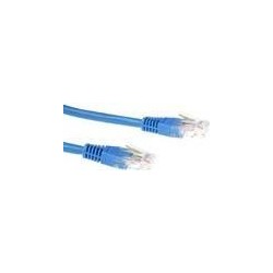 Cavo patch ACT Blue LSZH U/UTP CAT6 da 1 metro con connettori RJ45. C