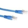 Cavo patch ACT Blue LSZH U/UTP CAT6 da 1 metro con connettori RJ45. C